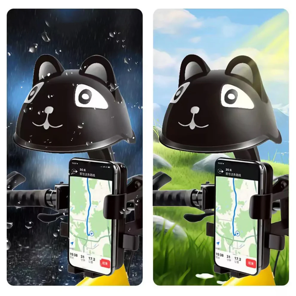 Handlebar Sun Visor Phone Holder for Bicycle and Motorcycle