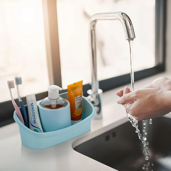 3 in 1 Hand Wash Soap Dispenser with Sponge Holder