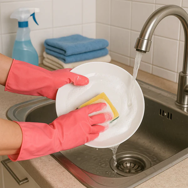Reusable Waterproof Household Cleaning Gloves