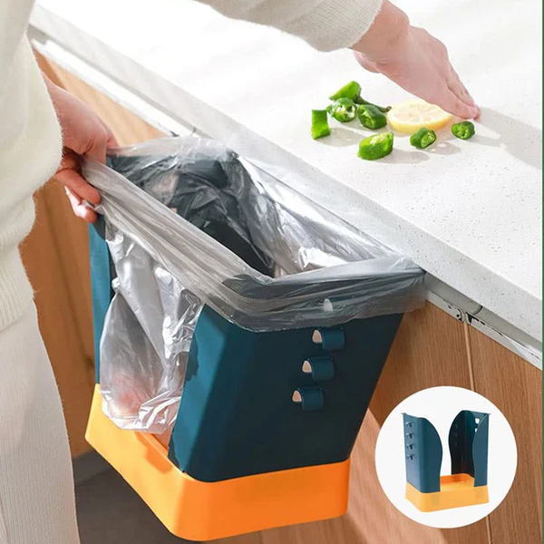 Expandable Plastic Trash Can for Kitchen Bathroom