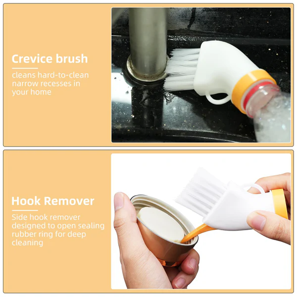 Bottle Attachable Cleaning Brush for Kitchen Bathroom