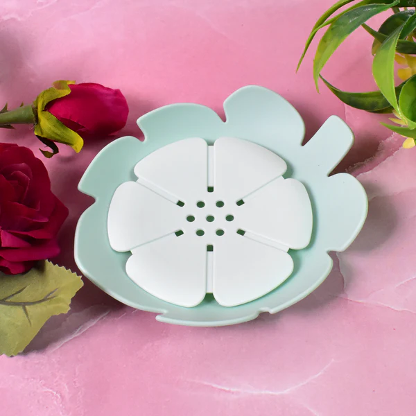 Plastic Flower Design Soap Dish Sabudani