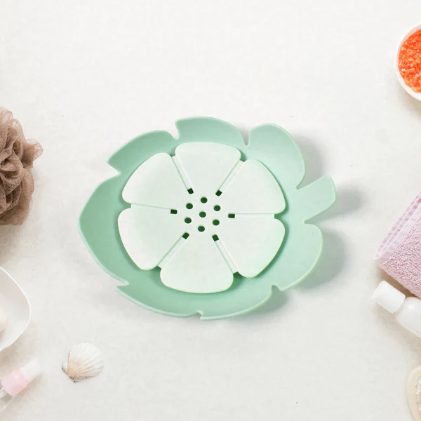 Plastic Flower Design Soap Dish Sabudani