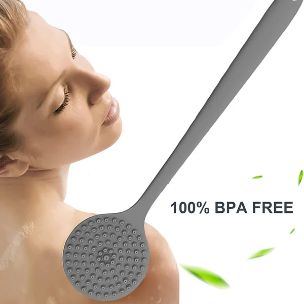 Silicone Back Scrubber Brush with Long Handle