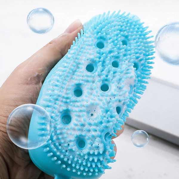 Silicone Bubble Soft Body Scrubbing Bath Brush