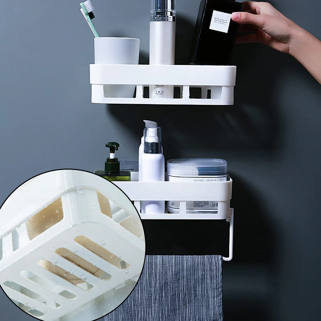 Multipurpose Wall Shelf Storage Rack for...