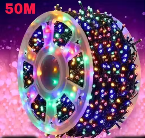 50 Meter Multicolor Rice Light With 7 Co...