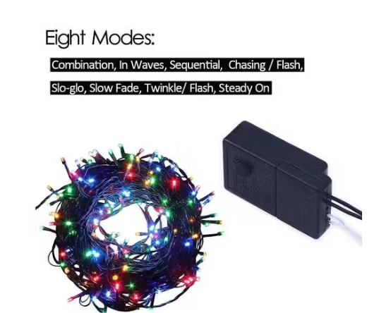 50 Meter Multicolor Rice Light With 7 Color Changing Modes