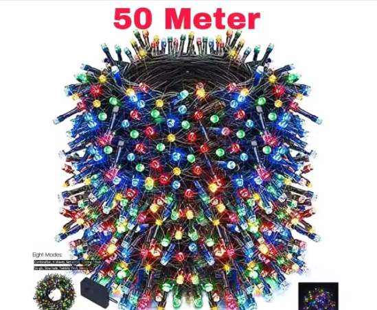 50M LED String Lights with 8 Mode Contro...