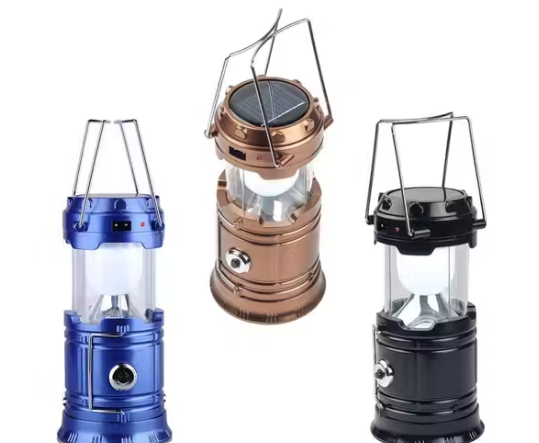 Rechargeable Solar LED Lantern Torch for Camping and Emergency