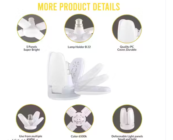 25 Watt 4 Fan LED Decorative Bulb Pack of 3