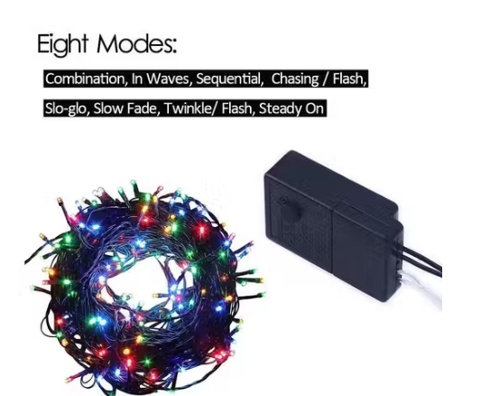 40 Meter Multicolor Rice Light With 7 Color Modes