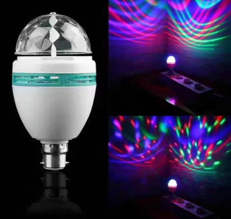 360 Degree Rotating LED Disco Bulb Party Light