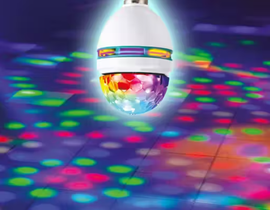 360 Degree Rotating LED Disco Bulb Party Light