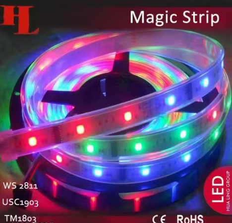 AUTOMACTIC 3 Meter Running RGB LED Magic Strip SMD 5050 IP65 With Plug & Play Kit Waterproof