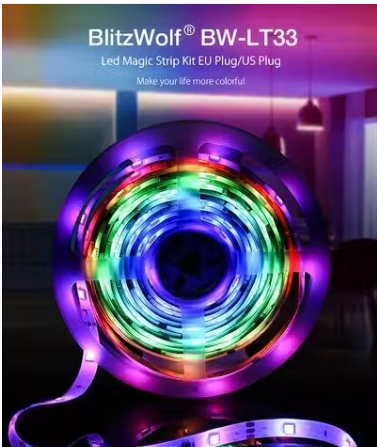 AUTOMACTIC 3 Meter Running RGB LED Magic Strip SMD 5050 IP65 With Plug & Play Kit Waterproof