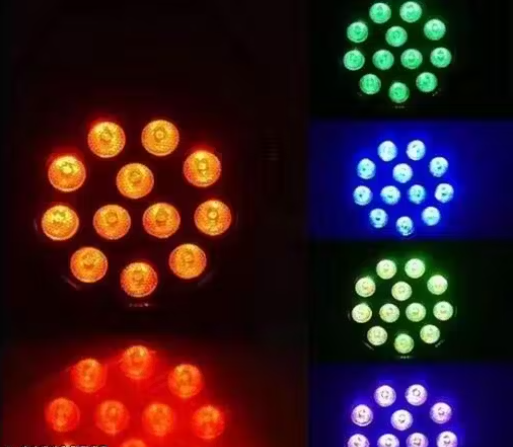 12 LED PAR DJ Light With Remote UV Color Mixing