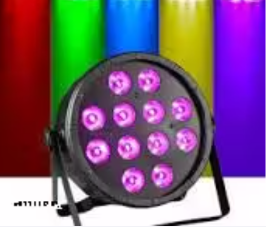 12 LED Mini DJ PAR Light With Remote Slim Design