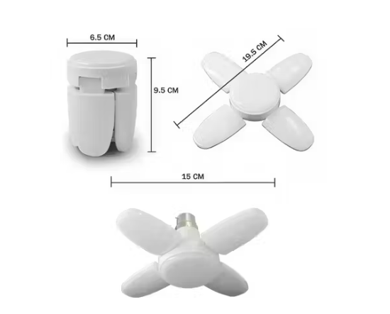 LIGHT 25 WATT 4 FAN LED BULB LIGHT HOME DECORATION (PACK OF 3) AZ-7