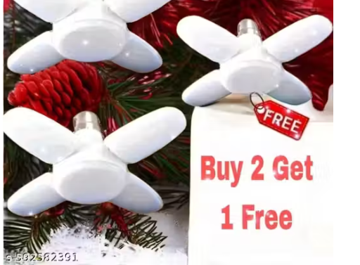 25 Watt 4 Fan LED Bulb Light Decorative...