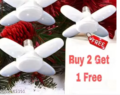 25 Watt 4 Fan LED Bulb Light Decorative Pack of 3