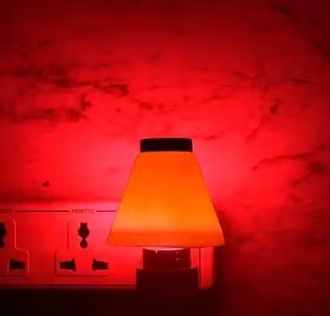 Multicolor Plug In Night Lamp Set of 4 For Bedroom