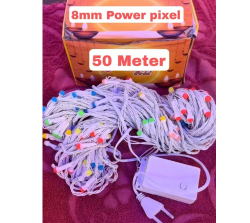 50 Meter 8mm Pixel LED Multicolor String...