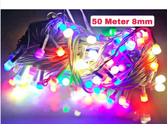 50 Meter 8mm Pixel LED Multicolor String Light For Festivals