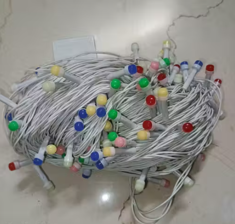 Light 50 Meter 8mm Powers pixel multicolor led string light for diwali festival.
