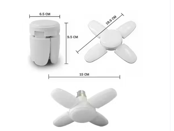25 Watt 4 Fan LED Bulb Light For Home Decoration Pack of 3