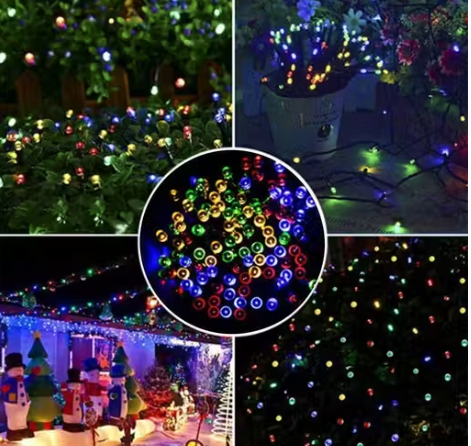 50 Meter Copper LED Serial Light With 8 Lighting Modes For Festivals