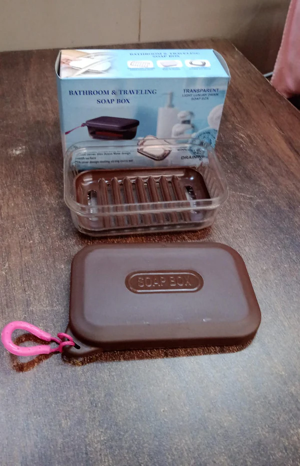Bathroom Travel Plastic Soap Box with Lid