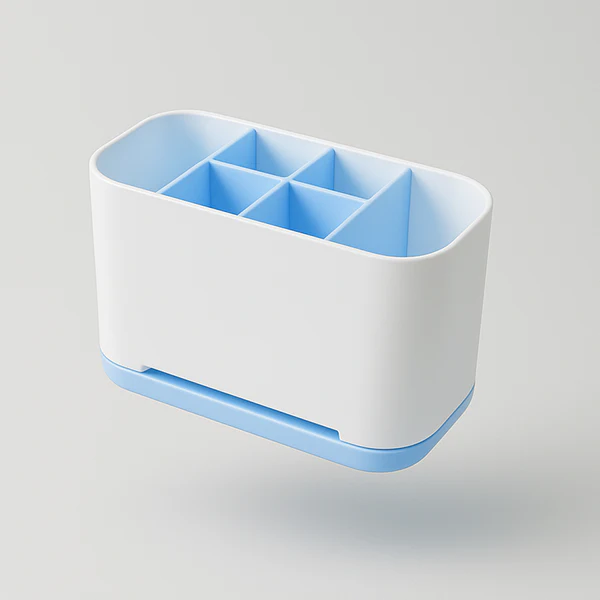 6 Compartment Multipurpose Organizer Toothbrush Holder