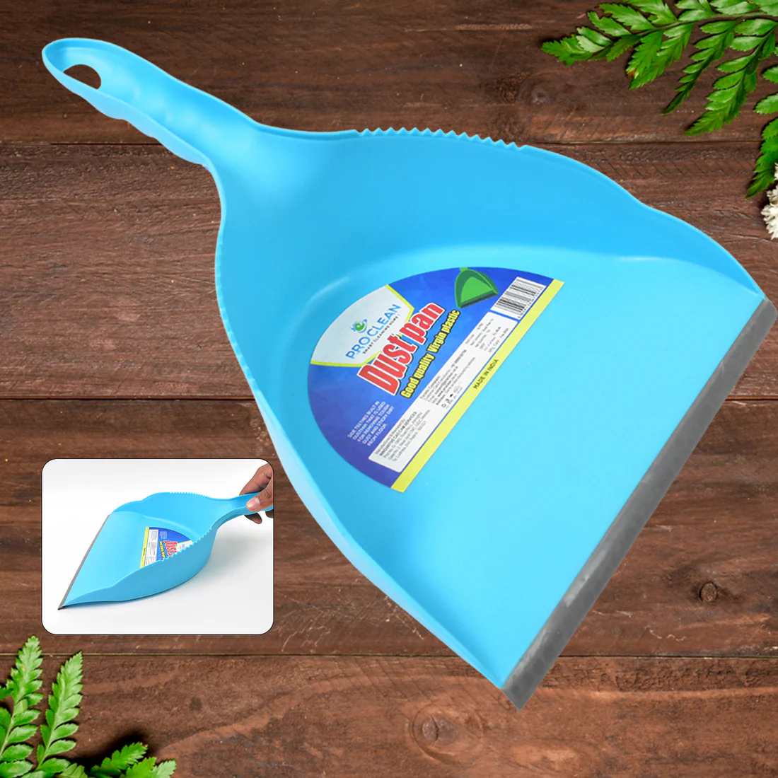 Heavy Plastic Dustpan with Handle for Cl...