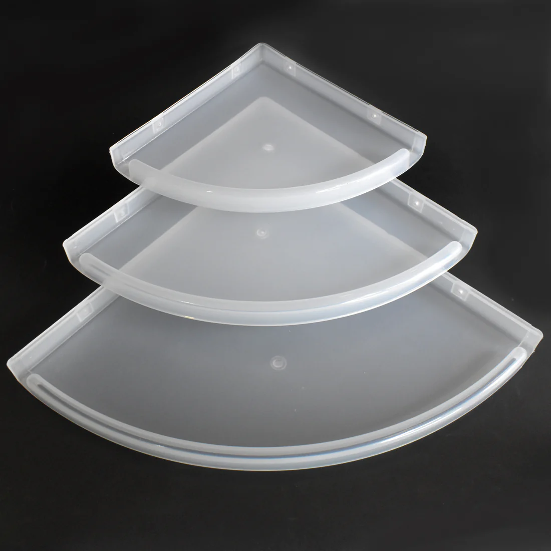 Plastic Bathroom Corner Shelf Rack Set o...