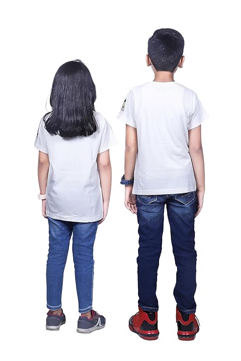 Kuchu Unisex Kids Cotton Modal T Shirt Soft Breathable Casual Wear