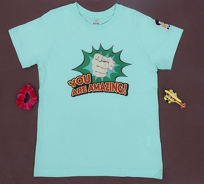 Unisex Kids Cotton Modal T Shirt Soft Breathable Casual Wear