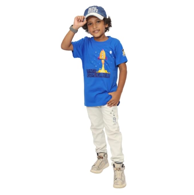Unisex Kids Cotton Modal T Shirt Soft Breathable Casual Wear