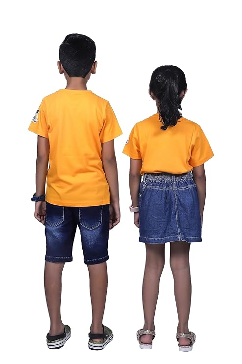 Unisex Kids Cotton Modal T Shirt Soft Breathable Casual Wear