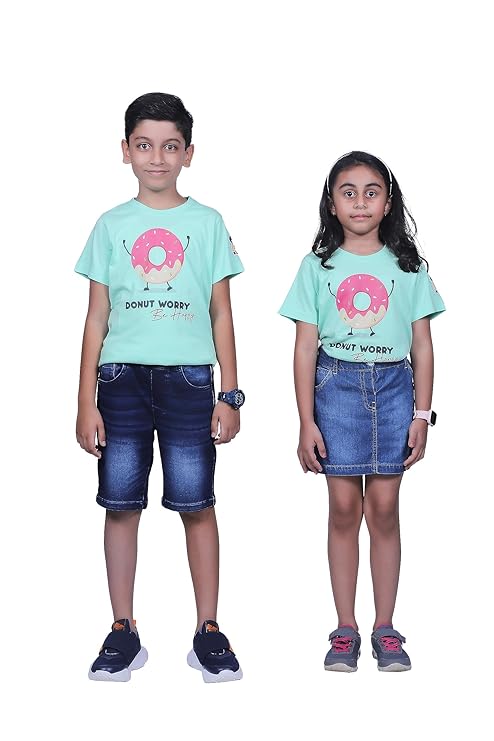 Unisex Tshirt | Made of Super Combed Cotton-Modal Natural Fiber Better Than 100% Cotton| Soft & Breathable Fabric| Unique Digitally Printed Design |Vibrant Colour | Donut_Worry