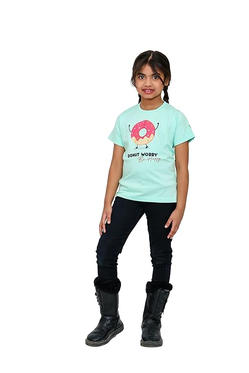 Unisex Tshirt | Made of Super Combed Cotton-Modal Natural Fiber Better Than 100% Cotton| Soft & Breathable Fabric| Unique Digitally Printed Design |Vibrant Colour | Donut_Worry