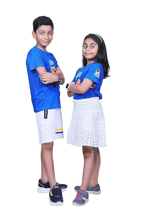 Unisex Space Explorer Print Cotton Modal T Shirt for Kids Casual