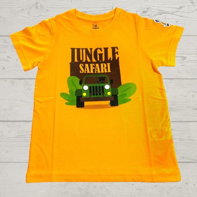 Unisex Jungle Safari Print Cotton Modal T Shirt Soft Breathable