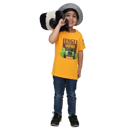 Unisex Jungle Safari Print Cotton Modal T Shirt Soft Breathable