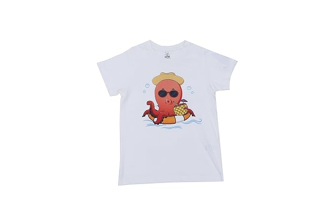 Unisex Octopus Graphic Cotton Modal T Shirt Soft Breathable Tee