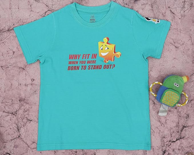 Unisex Why Fit In Print Cotton Modal T Shirt Soft Breathable