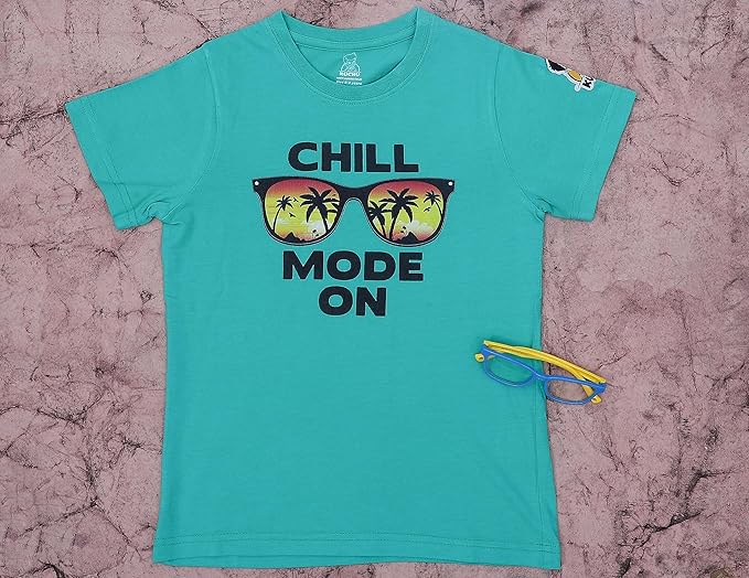 Unisex Chill Mode On Print Cotton Modal T Shirt Casual Wear