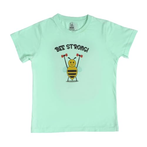 Unisex Bee Strong Print Cotton Modal T Shirt Vibrant Colors