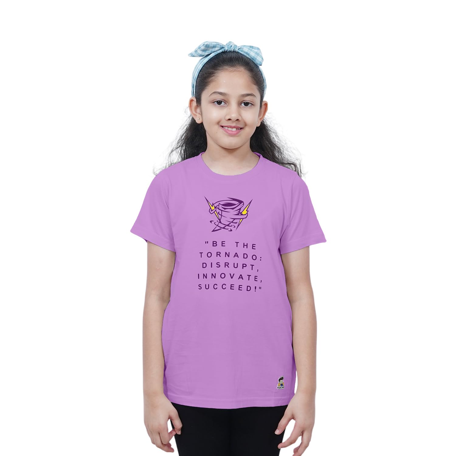 Kids’ Unisex T-Shirt  | “Tornado” Graphic Digital Print | Soft Cotton-Modal Blend | Breathable, Comfortable & Stylish Casual Top for Boys & Girls