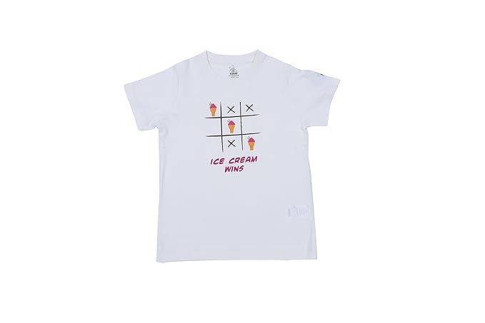 Unisex Ice Cream Wins Print Cotton Modal T Shirt Soft Breathable